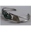 Image 3 : Navajo Bracelet Silver Turquoise by E Spencer