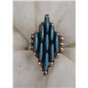 Image 1 : Zuni Neddlepoint Turquoise Ring by Betty Etsate