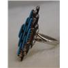 Image 2 : Zuni Neddlepoint Turquoise Ring by Betty Etsate