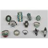Image 1 : Collection Native American Navajo & Zuni Rings