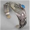 Image 1 : Native American Navajo Sterling Bracelet Hallmark