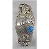 Image 2 : Native American Navajo Sterling Bracelet Hallmark