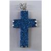 Image 1 : Blue Druzy Pendant Cross