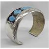 Image 3 : Native American Navajo Silver Turquoise Bracelet