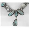 Image 2 : Native American Navajo Silver Turquoise Necklace