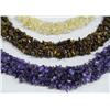 Image 2 : 3 Necklaces of 3 Strands of Gemstones
