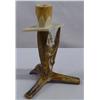 Image 1 : Carved Antler Candlestick