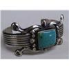 Image 1 : Sterling Silver & Turquoise Stone Bracelet