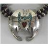 Image 2 : Native American Zuni Peyote Bird Necklace