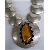 Image 2 : Sterling Silver Reversible Necklace w/Amber Pendant