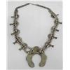 Image 4 : Native American Navajo Squash Blossom Necklace