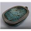 Image 2 : 1950 Egyptian Turquoise Scarab Pendant in Silver Setting