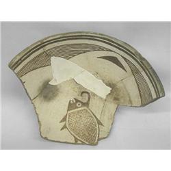 Prehistoric Mimbres Zoomorphic Partial Bowl