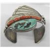 Image 2 : Native American Navajo Cuff Bracelet Hallmark PA