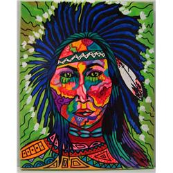 Kills Thunder Painting "Mystic Warrior"