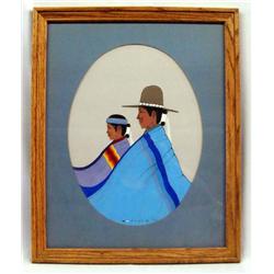 Original Navajo Painting by Justin Tso