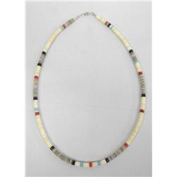 Santa Doming Native American Heishi Necklace