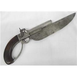 1837 Rare Elgin Cutlass Pistol By CB Allen