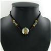 Image 1 : Tibet Shell Agate Bead Choker Necklace (JEW-3191)