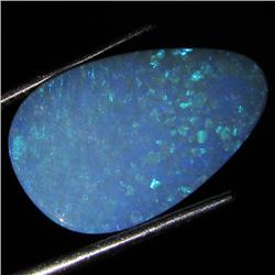 5.8ct Australian Black Opal Doublet Full Fire (GEM-36232)