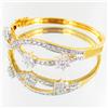 Image 2 : 81.9twc Lab Diamond Gold Vermeil Bracelet (JEW-3535)