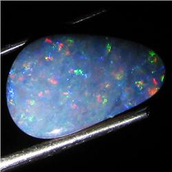 3.4ct Australian Black Opal Doublet Full Fire (GEM-36548)