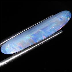 3.89ct Australian Black Opal Doublet Full Fire (GEM-35857)