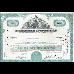 1960s Studebaker Stock Certificate Scarce (CUR-06415)