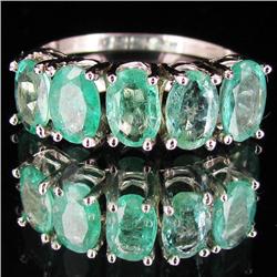 9.15twc Colombian Emerald 10k Gold Ring (JEW-2901)