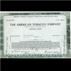 1960s Amer. Tobacco Stock Certificate Scarce (CUR-06416)