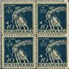 Image 1 : 1921 Poland 10m Peace 4 Block Variety (STM-0460)