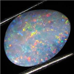 3.75ct Australian Black Opal Doublet Full Fire (GEM-36244)