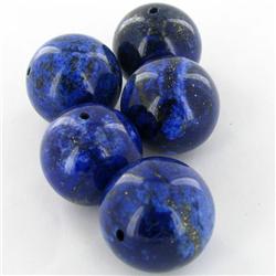 215ct Natural Lapis 18mm Round Bead Parcel (GEM-37495)