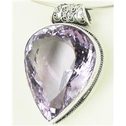 345twc Purple Pink Amethyst Sterling Pendant (JEW-3343)