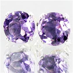6.19twc Amethyst Sterling Earrings (JEW-2646)