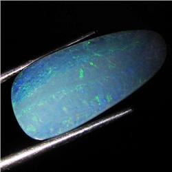 4.55ct Australian Black Opal Doublet Full Fire (GEM-36451)