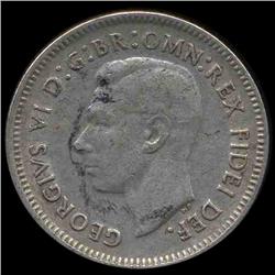 1952 Australia 6p XF/AU (COI-8619)