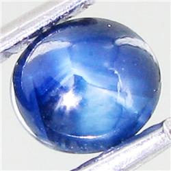 0.8ct Natural Black Star Sapphire (GEM-37384)