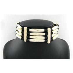 Handcraft Amer Indian Bone Choker Necklace (JEW-3168)