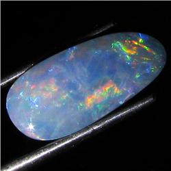3.4ct Australian Black Opal Doublet Full Fire (GEM-35958)