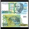 1989 Brazil 200 Cruzados Crisp Uncirculated Note (CUR-05922)