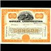 1960s Ronson Stock Certificate Scarce Orange (COI-3354)