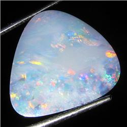 6.5ct Australian Black Opal Doublet Full Fire (GEM-36196)