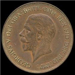 1935 British Geo V 1p AU (COI-8939)