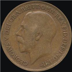 1914 Britain 1p VF/XF (COI-8894)