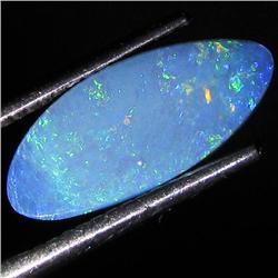 2.18ct Australian Black Opal Doublet Full Fire (GEM-35841)