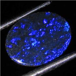 1.25ct Australian Black Opal Doublet Full Fire (GEM-36079)