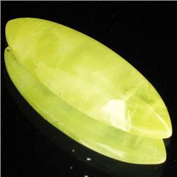 30.6ct Lemon Prehnite Cabochon (GEM-35697)