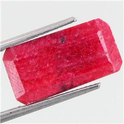 12.6ct African Ruby Rectangle Cut (GEM-37058)