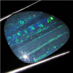 4.65ct Australian Black Opal Doublet Full Fire (GEM-36275)